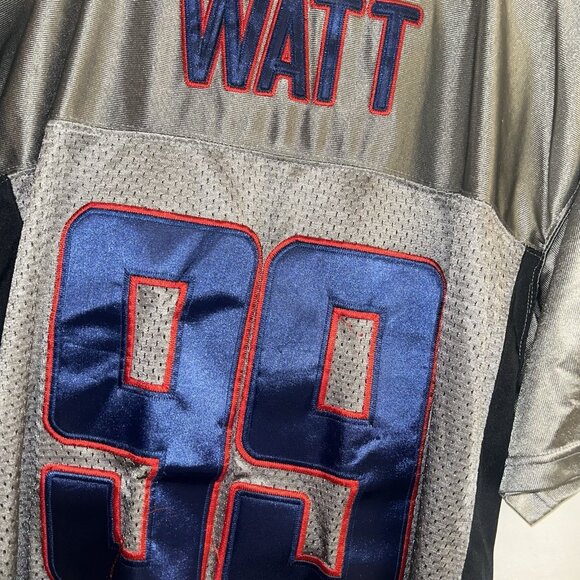 Nike Houston Texans JJ Watt #99 Gray 10 Year On Field Football Jersey Size 48 - Picture 6 of 8